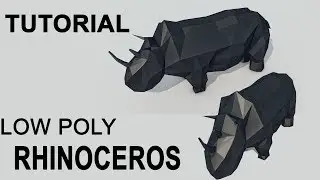 Simple Low Poly | Rhinoceros Modeling | Cinema 4D Tutorial