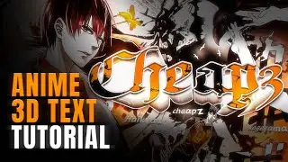 *THE BEST* Anime 3D Text Tutorial in Photoshop (2023)