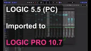 How to import a Logic 5.5 project in to Logic Pro 10.7