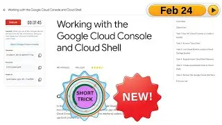 [NEW!] Working with the Google Cloud Console and Cloud Shell || 