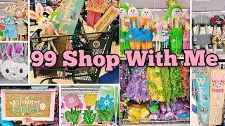 👑🐣🛒99 Cents Store Shop With Me!! More New Spring/Easter Home Decor and More!! 99 Deal Drops!!  👑🐣🛒