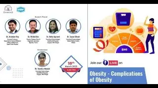 March 18 -  Facebook Live - Endocrine Awareness  Complications of Obesity (Ft Dr Sunetra Mondal)