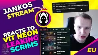 Jankos Reacts to NEON LEAKING SCRIMS 👀 [Vitality vs Fnatic]