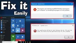 How to Fix All .DLL file Missing Error in Windows or PC (windows 10/8.1/7) 100% working