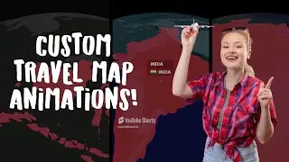 Travel Map Custom Animations! #travel #animation #videoediting