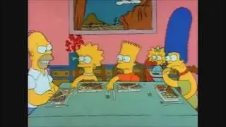 Homer Tries To Have A Civil Dinner - The Simpsons