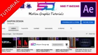 After Effects Tutorial Youtube Subscribe Button Animation