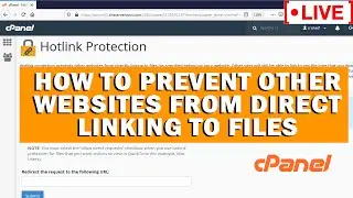 [🔴LIVE] How to prevent other websites from direct linking to files?