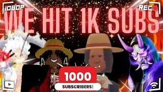 WE HIT 1000 SUBS | Thank You Guys SO much!!! |