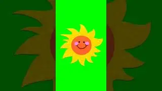 Green Screen Animated Sun  #greenscreen #sun #shorts