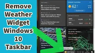 How to remove Weather from Taskbar in Windows 10