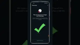 This account can no longer use whatsapp due spam | 