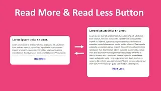 How to create a Read More and Read Less button using HTML, CSS, and JavaScript.