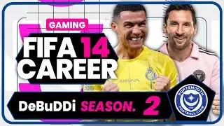 🔴 LIVE STREAM FIFA 14!! CR7 x LM10 Portsmouth Career Mode - FIFA 14 Mod 23/24 (No Commentary)