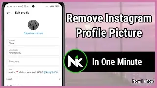 How To Remove Instagram Profile picture 2024