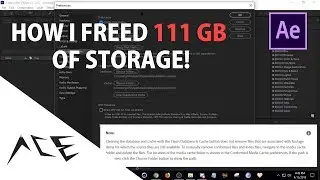 After Effects Tutorial - How to Actually Clear Media and Disk Cache