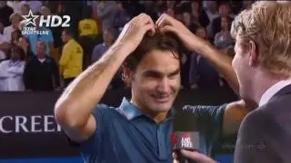 Federer & Courier funny interview moments compilation 2007-2017