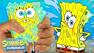 SpongeBob ist 10 Minuten lang ein echter Schwamm | Spongebob Schwammkopf