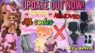 UPDATE OUT NOW!, 3 NEW CODES, REWORKED ITEMS, AND MORE  | Roblox Dress To Impress