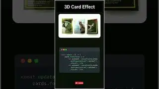 CSS Card Hover Effect with Animation #shorts #css