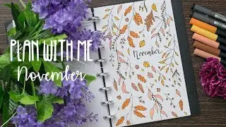 Plan with me: November 2017 - Discbound Bullet Journal