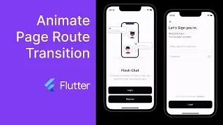 Flutter animate a page route transition - Interactive example