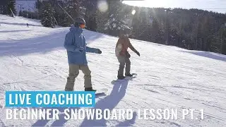 Live Coaching: Beginner Snowboard Lesson Pt. 1