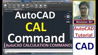 AutoCAD CAL Command || How to use CALCULATION command in AutoCAD ||  AutoCAD Tutorial