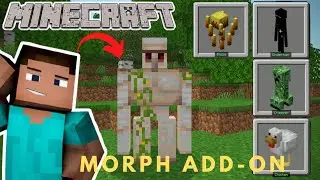 How To Download MORPH MOD In MCPE | 1.16/1.17 | How To Install Morph Mod In MCPE