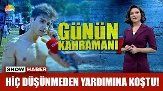 Hiç düşünmeden yardımına koştu!