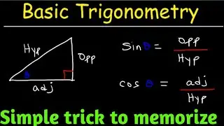 Simple trick to remember Trigonometric Ratio. 