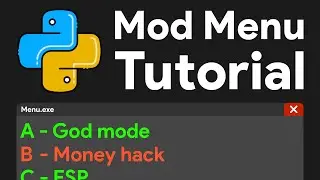 Making a mod menu is easy! (Heres how to make one with Python and Cheat Engine)