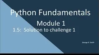 1 5  Python Fundamentals  Solution To challenge(Time conversion)