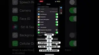 How To Set Default Browser on iPhone!