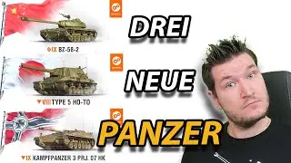 Japanischer PREMIUM TD - Deutscher UDES TD - Chinesischer 50TP - 3 Neue SuperTest Panzer!