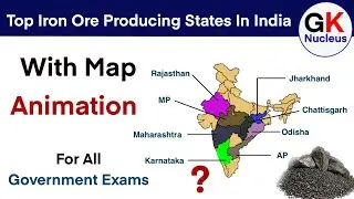 Top Iron Ore Producing States In India With Map | Staticgk #upsc #ssccgl #indianmap #ironore