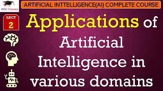 L2: Applications of Artificial Intelligence in various domains | Artificial Intelligence Lectures