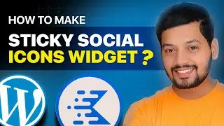 How to make Sticky Social media icons with Kadence | kadence blocks tutorial in WordPress