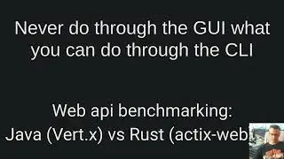 Web api benchmarking: Java (Vert.x) vs Rust (actix-web) #2