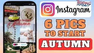 6 Pics To Start Autumn Sticker (Instagram Trend)