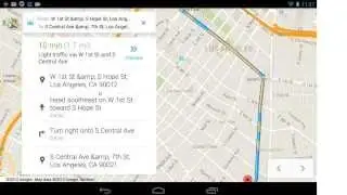 Android Voice Commands Maps and Navigation on a Google Nexus Wi-Fi tablet