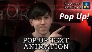 How to Create a Pop Up Text Animation in DaVinci Resolve 17 Using Anim Curves Modifier