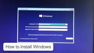 Tutorial on how to install Windows!