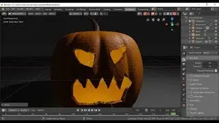 Blender Make Pumpkin Part 2 Blender 2.8