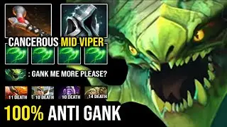 100% ANTI MID GANKER Cancer Viper First Item Atos + Eternal Shroud Deleted Skywrath Spammer DotA 2