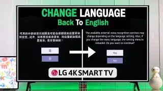 LG Smart TV: How to Change Language! [Back to English]