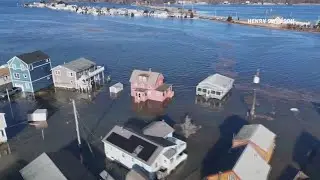 Check out this footage of a flooded Hampton Beach, New Hampshire