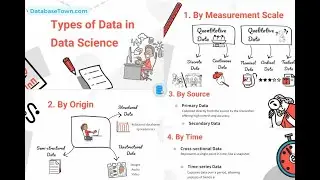 Types of Data in Data Science (By measurement, by original, by source & by time)