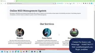 NGO Management Project in Spring Boot and Hibernate with source code