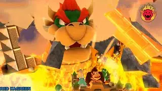 Mario Party 10 - Chaos Castle - Peach vs Rosalina vs Doneky Kong vs Yoshi (Bowser Party)